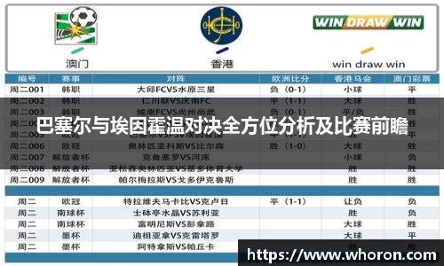 巴塞尔与埃因霍温对决全方位分析及比赛前瞻